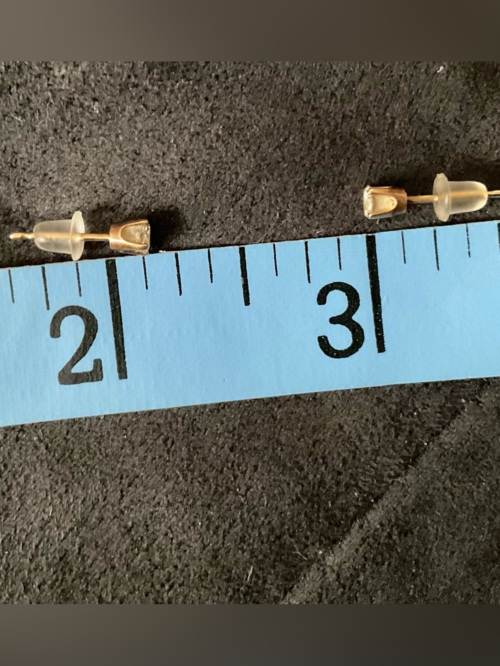 Vintage 1999 Round Brilliant Diamond Stud Earrings Gold - Approx. 0.40-0.50 TCW - Picture 10 of 10